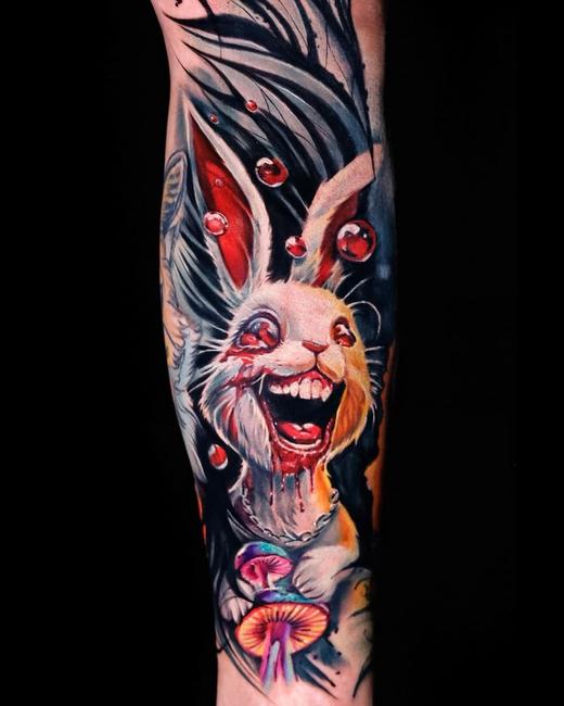 Colour realism forearm tattoo